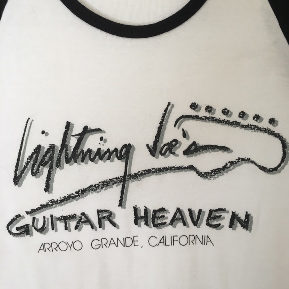 “Lightning Joe’s Guitar Heaven” rock n roll tee - Picture 2 of 4